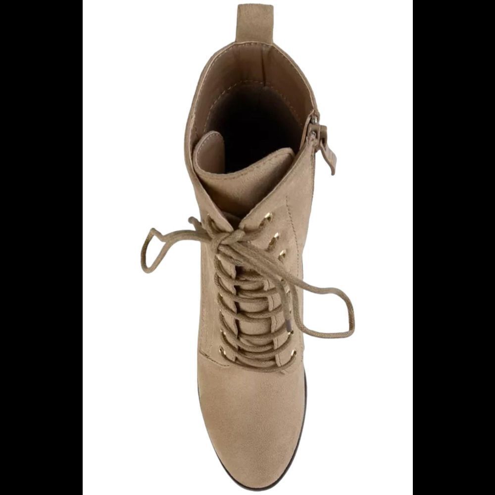 Journee Collection Women's Baylor Heel Booties Taupe - Medium - Picture 3 of 3